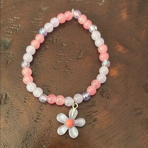 Purple flowers handcrafted bracelet 💜💜🌼